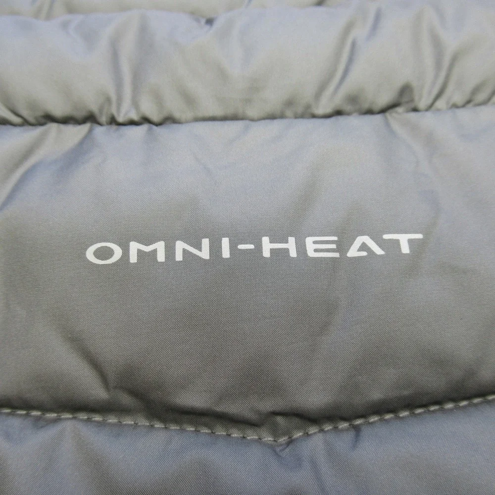 Columbia Vest Mens 3XT Gray Lightweight Insulated Omni Heat Puffer Slope Edge II